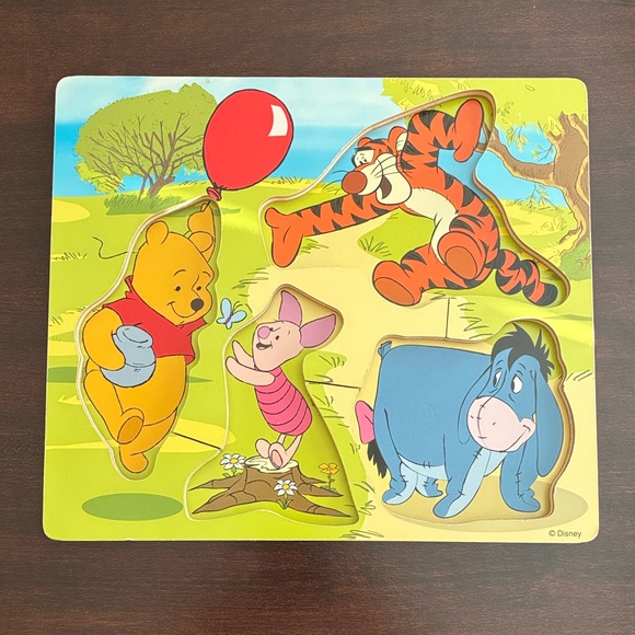 Melissa & Doug Disney Baby Winnie the Pooh and Friends Jumbo Knob Wooden Puzzle - Picture 2 of 7